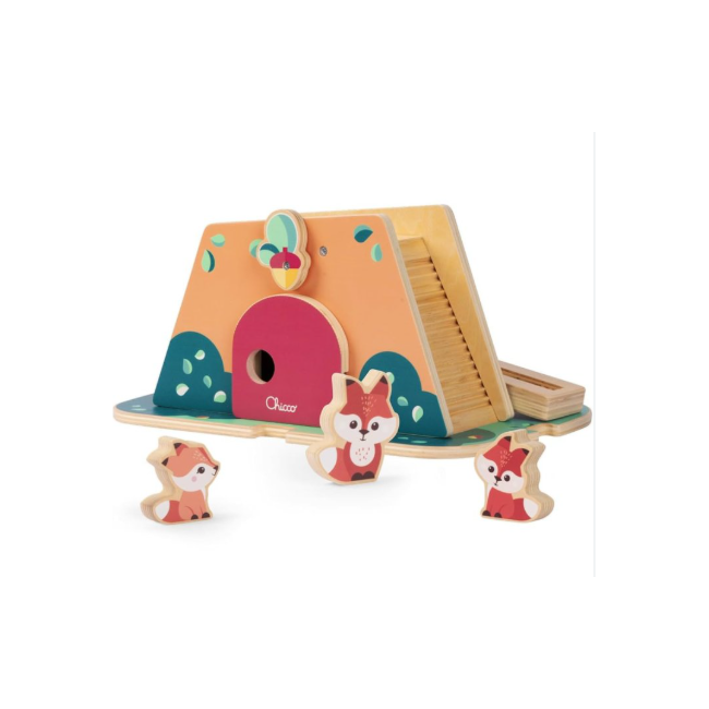 Chicco Gioco Legno Tana Delle Volpi