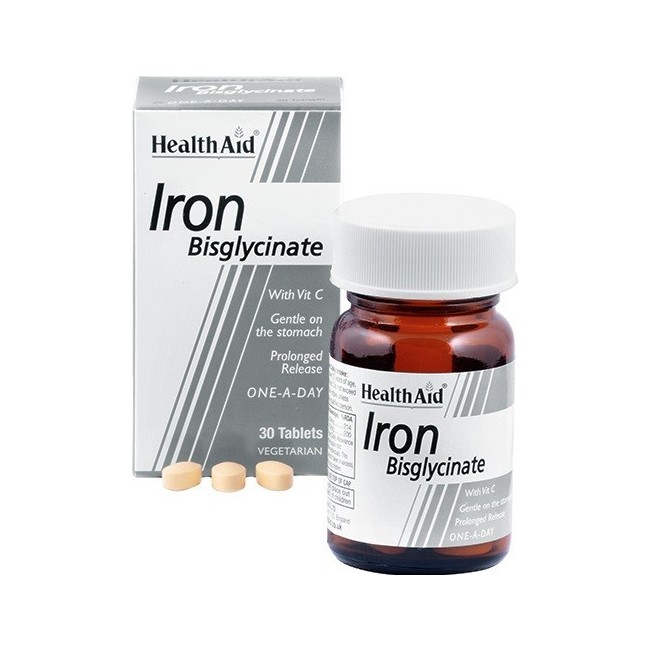 Healthaid Ferro Bisglicinato Iron Bysglicinate 30 Compresse
