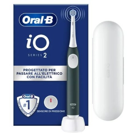 Procter & Gamble Oralb Power Spazzolino Elettrico Io2 Series Forest Green + Travel Case
