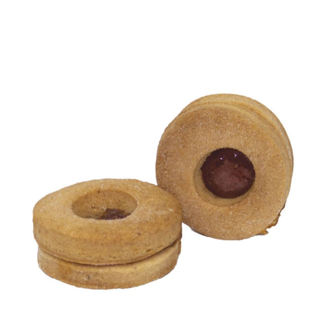 Il Mondo Senza Glutine Biscotti Di Pasta Frolla Occhio Di Bue Con Crema Al Cioccolato Bianco 120 G