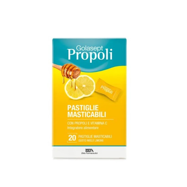 Zeta Farmaceutici Golasept Propoli Miele Limone 20 Compresse