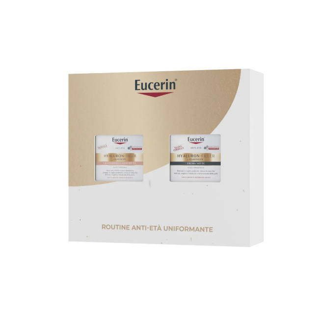 Eucerin Anti-Age Xmas Pack cofanetto  crema giorno rosè spf30 e crema notte hyaluron-filler+ elasticity.