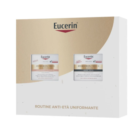 Eucerin Anti-Age Xmas Pack cofanetto  crema giorno rosè spf30 e crema notte hyaluron-filler+ elasticity.