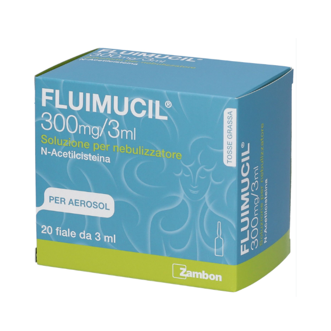 Fluimucil 300 Mg/3 Ml Soluzione Per Nebulizzatore 20 fiale