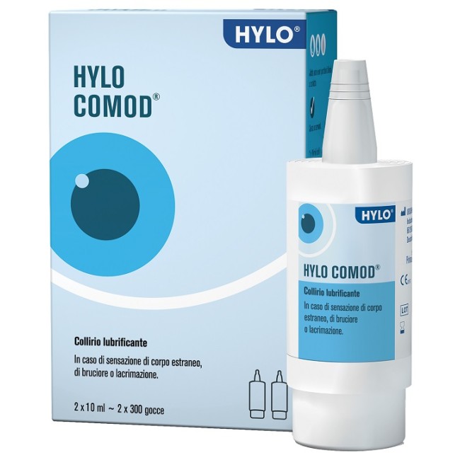 Ursapharm Hylo-comod Gocce Oculari Ialuronato Di Sodio 0,1% 2 Flaconc Ini Da 10 Ml