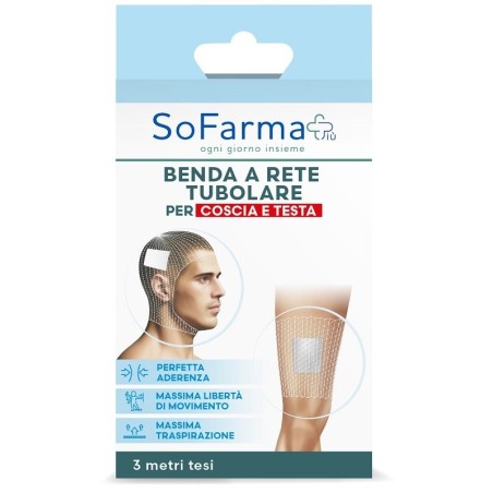 So. Farma. Morra Benda A Rete Tubolare Sofarmapiu' Per Coscia E Testa 3 Metri Tesi