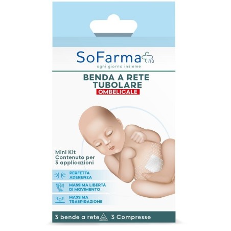 So. Farma. Morra Benda A Rete Tubolare Sofarmapiu' Ombelicale 3 Metri Tesi