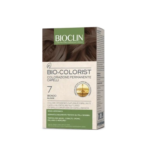 Istituto Ganassini Bioclin Bio Colorist 7 Biondo Kit Composto Da Bio-colorist Crema Colorante Cap 7 50ml+bio-colorist Rilevatore
