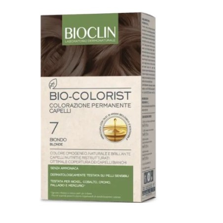 Istituto Ganassini Bioclin Bio Colorist 7 Biondo Kit Composto Da Bio-colorist Crema Colorante Cap 7 50ml+bio-colorist Rilevatore