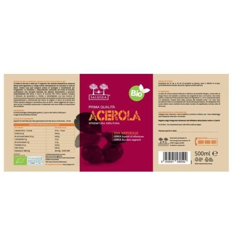 Salugea Succo Acerola Bio 500 Ml