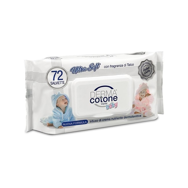 Da. Ma. Distribuzione Dermacotone Baby Salviettine Con Infuso Di Crema 72 Pezzi