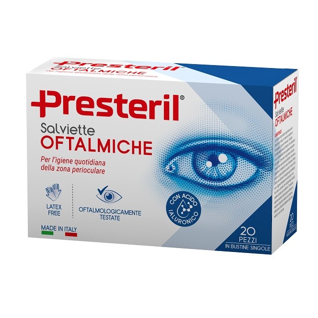 Corman Salviette Oftalmiche Presteril 20 Pezzi