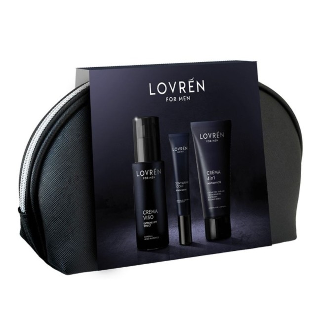 Lovren Kit Men 1 crema viso 4 In 1 50 Ml + 1 Gel Viso Hydra-tone Effect 30 Ml + 1 Contorno Occhi Hydra-tone 15ml