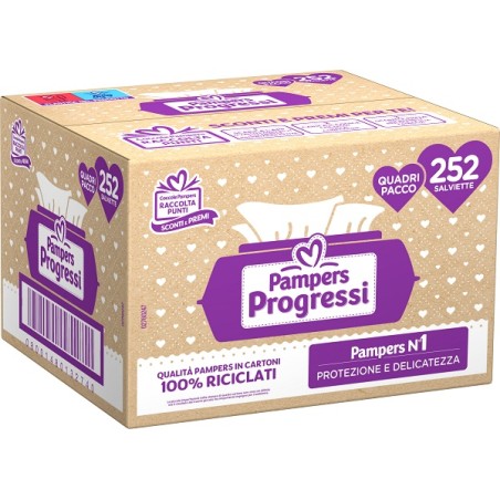 Fater Sensitive Quadri Salviettine 252 Pezzi