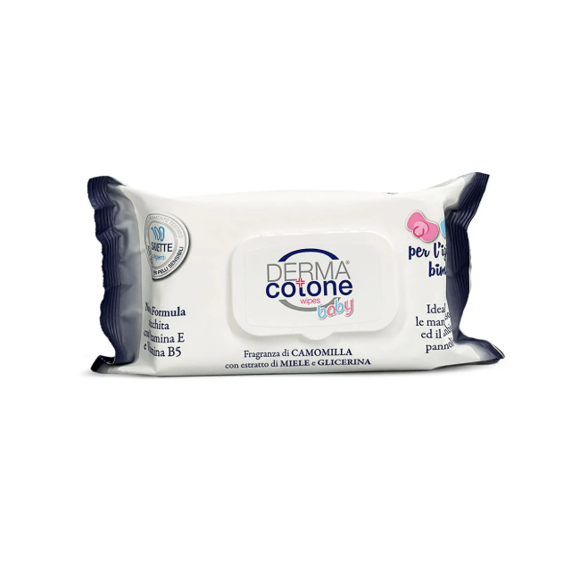Da. Ma. Distribuzione Dermacotone Baby Line Salviettine Camomilla Miele Glicerina 100 Pezzi