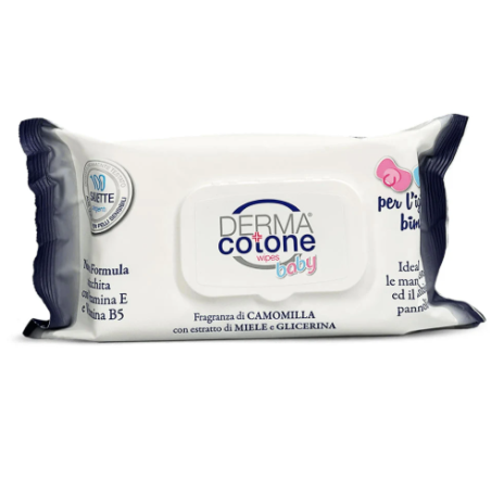 Da. Ma. Distribuzione Dermacotone Baby Line Salviettine Camomilla Miele Glicerina 100 Pezzi