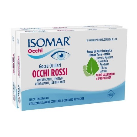 Coswell Isomar Occhi Rossi Gocce Oculari Acido Ialuronico 0,20% 10+10 Flaconcini Coswell Isomar Occhi Rossi Gocce Oculari Acido Ialuronico 0,20% 10+10 Flaconcini