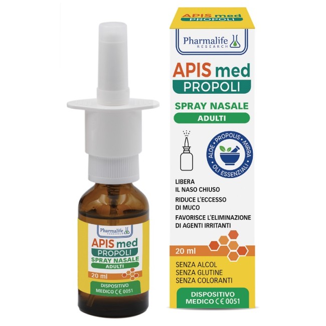 Pharmalife Research Spray Nasale Apis Med Propoli 20 Ml