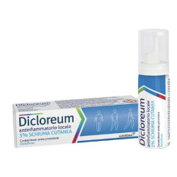 flacone sotto pressione 50 gr dicloreum 3% schiuma