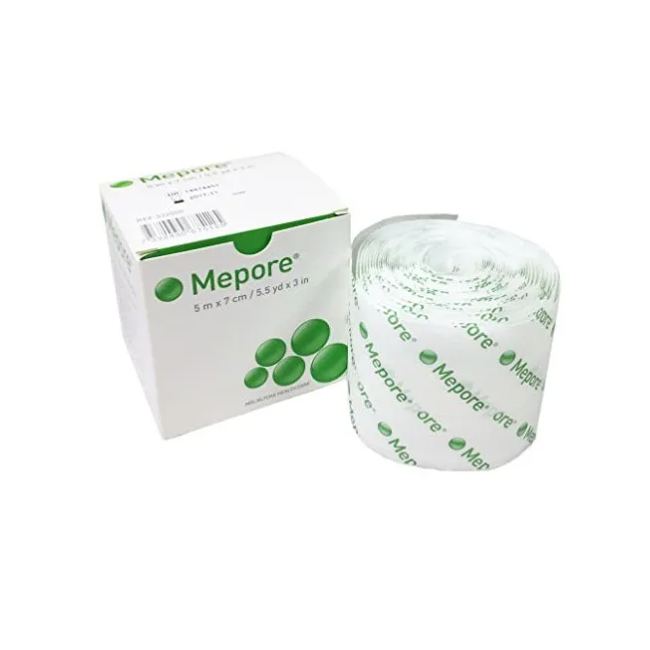 Molnlycke Medicazione Adesiva In Rotolo In Tessuto Non Tessuto Con Tampone Assorbente Sterile Mepore M5x7cm