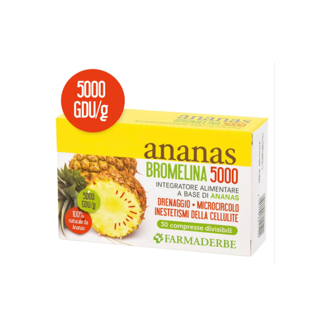 Farmaderbe Ananas Bromelina 5000 30 Compresse