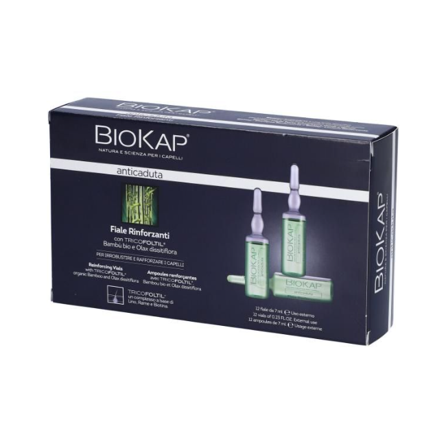 Bios Line Biokap Anticaduta Rinforzante Tricobiotic 12 Fiale Da 7 Ml