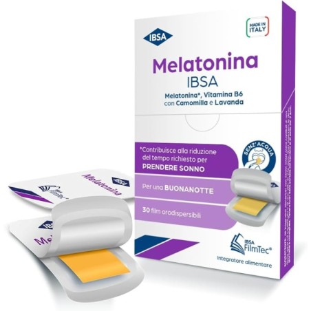 Confezione da 30 film orodispersibili di Melatonina della Ibsa Farmaceutici