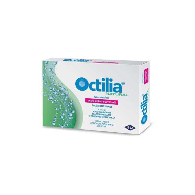 Confezione da 10 flaconcini di Gocce Oculari Monodose da Octilia Natural Confezione da 10 flaconcini di Gocce Oculari Monodose da Octilia Natural