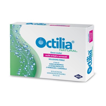 Confezione da 10 flaconcini di Gocce Oculari Monodose da Octilia Natural Confezione da 10 flaconcini di Gocce Oculari Monodose da Octilia Natural