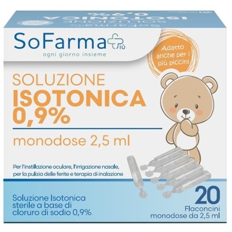 So. Farma. Morra Soluzione Salina 0,9% 20 Flaconi 2,5 Ml Sofarmapiu'
