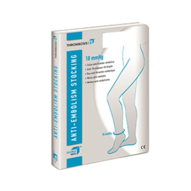 Gloria Med Gloriamed Thrombosis 18 Comfort Punta Chiusa Con Foro D'ispezione Tutta Coscia Autoreggente Lungo Misura S 1 Paio