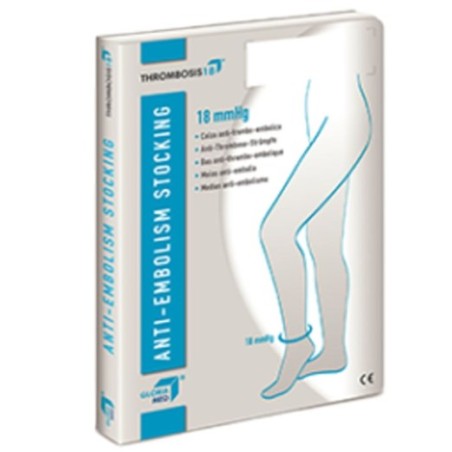 Gloria Med Gloriamed Thrombosis 18 Comfort Punta Chiusa Con Foro D'ispezione Tutta Coscia Autoreggente Lungo Misura S 1 Paio