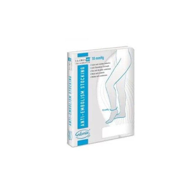 Gloria Med Gloriamed Thrombosis 18 Punta Chiusa Con Foro D'ispezione Gambaletto Regular Misura S 1 Paio