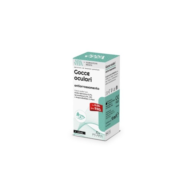 Paladin Pharma Gocce Oculari Antiarrossamento Sanavita 10 Ml