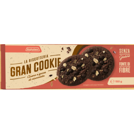 Nove Alpi Agluten Gran Cookie Avena Gocce Di Cioccolato 150 G