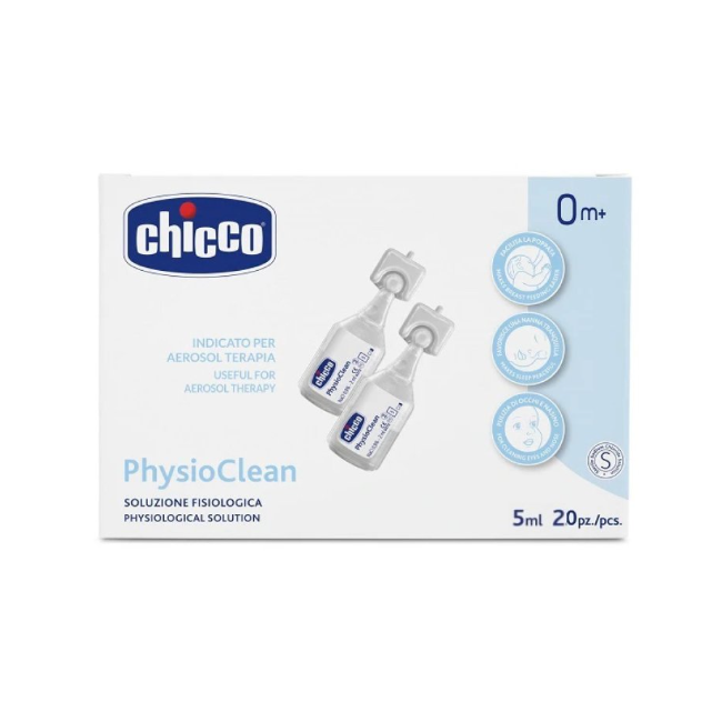 Chicco Soluzione Salina Isotonica Physioclean 20 Pezzi Da 5 Ml