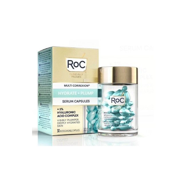 Roc Multi Correxion Hydrate+ Plump Siero Viso In Capsule 30 Capsule