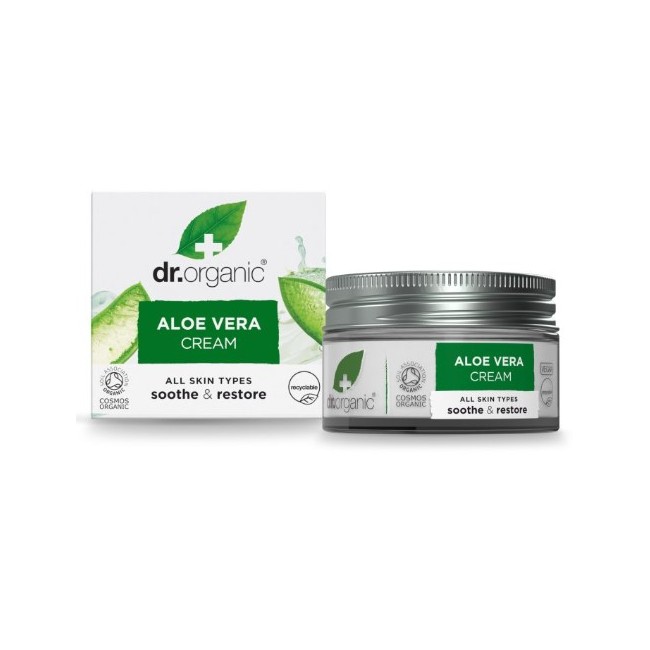 Dr. Organic Group Limited Dr O Aloe Vera Crema Viso 50 Ml