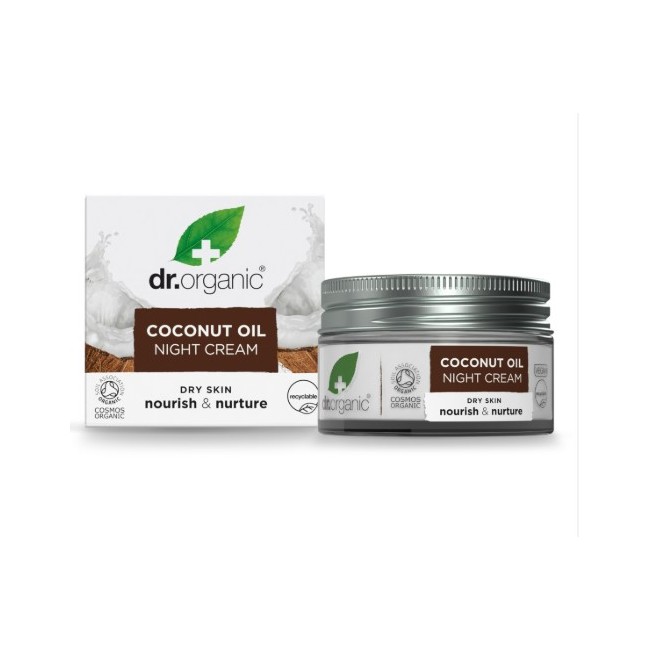 Dr. Organic Group Limited Dr O Coconut Crema Viso Notte 50 Ml