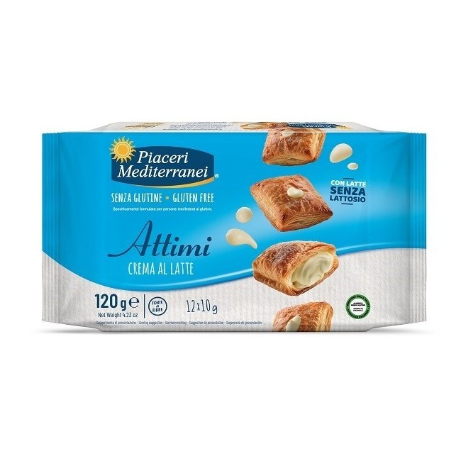 Eurospital Piaceri Mediterranei Attimi Crema Al Latte 12 Pezzi Da 10 G