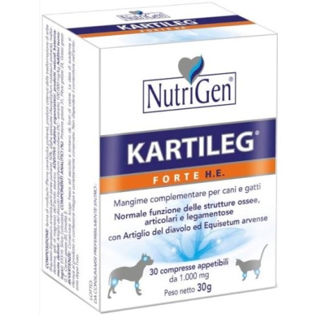 Nutrigen Italia Kartileg Adult Forte 30 Compresse Appetibili Nutrigen