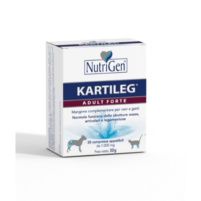 Nutrigen Italia Kartileg Adult Forte 30 Compresse Appetibili Nutrigen