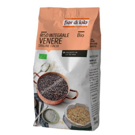 Biotobio Riso Integrale Venere Nero Italiano Vivibio 500 G