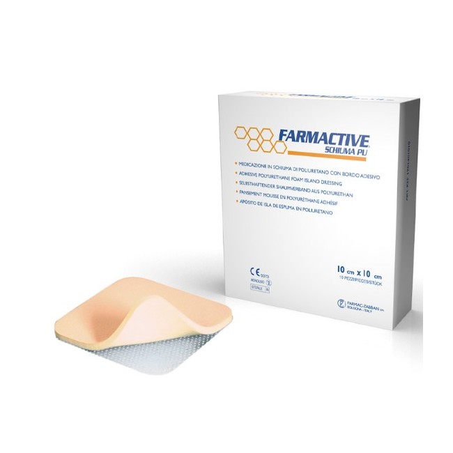 Farmac-zabban Cerotto Farmactive Schiuma In Poliuretano 15x15 Cm 5 Pezzi