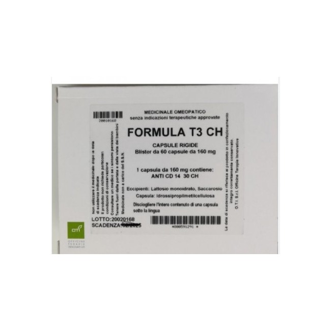 Oti Officine Terapie Innovative Formula T3 30ch 60 Capsule