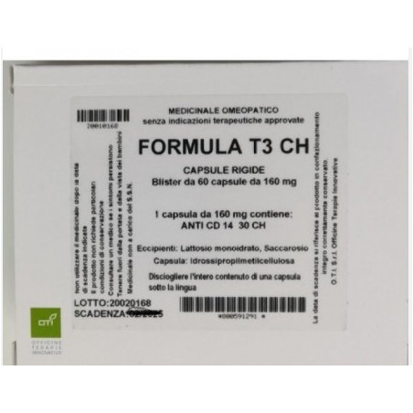 Oti Officine Terapie Innovative Formula T3 30ch 60 Capsule
