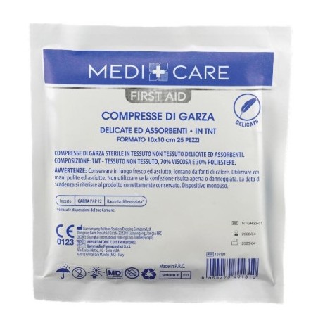 Gammadis Farmaceutici Garza Tnt 10x10 Cm 25 Pezzi