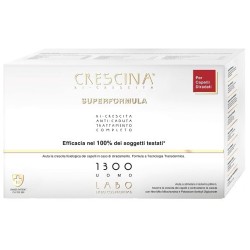 Labo Crescina Ri Crescita Super Formula 1300 Uomo Tc 20+20 Fiale 3,5 Ml