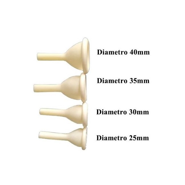 Securmed Catetere Esterno Per Uomo Securdrain Via' Penilat Diametro 25 Mm+striscia Bi-adesiva Guaina Colore Bianco/giallo 30 Pez