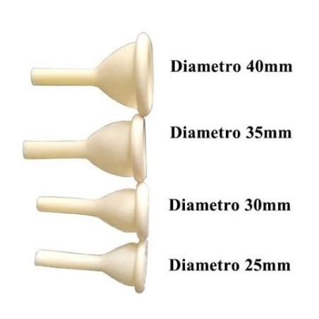 Securmed Catetere Esterno Per Uomo Securdrain Via' Penilat Diametro 25 Mm+striscia Bi-adesiva Guaina Colore Bianco/giallo 30 Pez